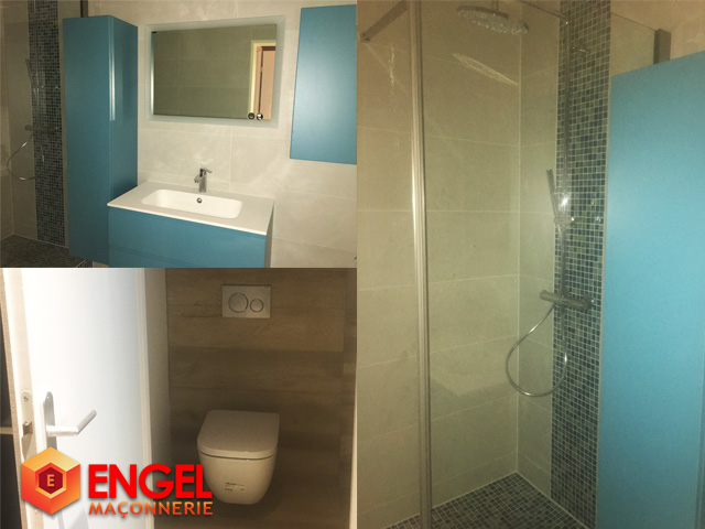 Création de salle de bain, douche italienne - Aménagement intérieur à Marseille - ENGEL MAÇONNERIE